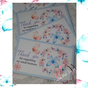 π¦ 30 ct handmade butterfly Thank you cards